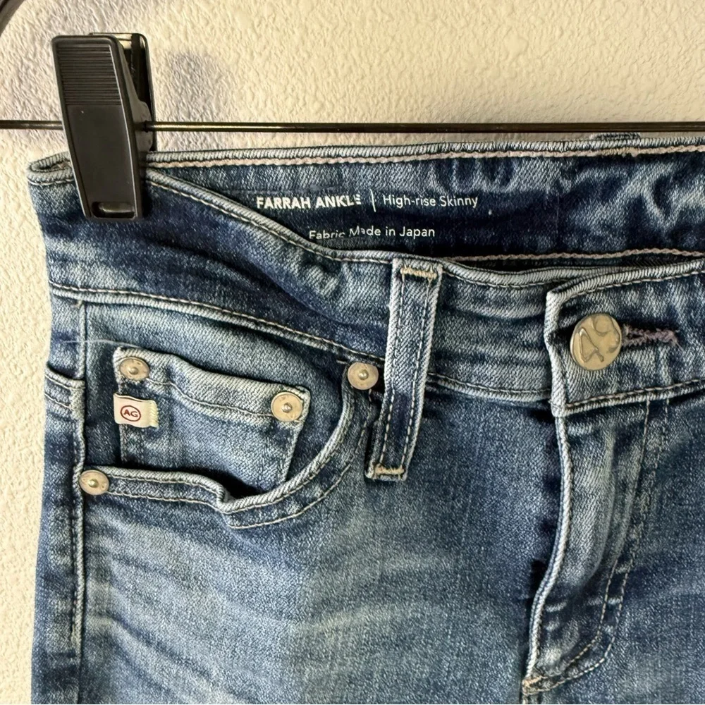 AG Farrah Ankle High Rise Skinny Jeans 16 Years Lithium Denim Casual Women’s 23 - Picture 7 of 12